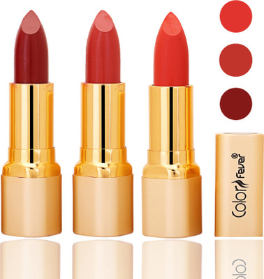 

Color Fever lipstick with Vitamin E, Enriched soft and smooth 9 to 5 matte(mauve, orange, orange, 12 g)