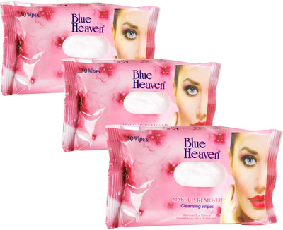 Blue Heaven Makeup Remover Wipes 30pcs pack of 3 Makeup Remover(500 g)