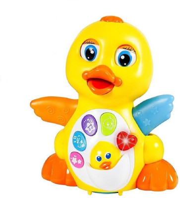 

KT BROTHERS Flapping Duck with Lights Action and Adjustable Sound(Multicolor)
