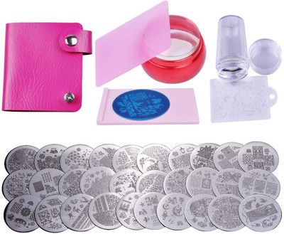 

Lifestyle-You Biutee Nail Stamping Kit. Package Includes 30pcs nail Stamping Image plates+ 2 stamper + 2 Scraper + storage bag + Plate Holder(transparent)