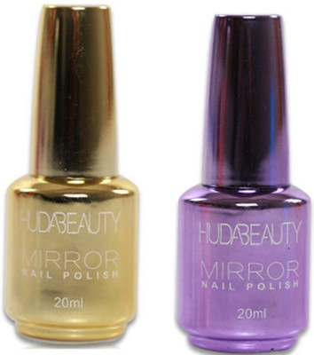 

Huda Beauty Mirror Nail Polish A PACK OF 2 Golden(Pack of 2)