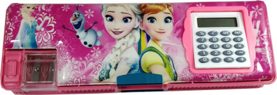 

Kashish Trends 1 Pcs Cartoon Character Pencil Box With Calculator And Sharpne For Kids Art Plastic Pencil Box(Set of 1, Pink)