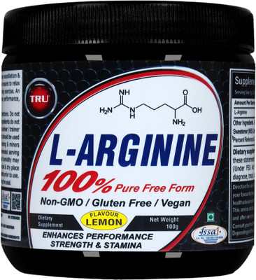 

TRU L-ARGININE EAA (Essential Amino Acids)(100 g, LEMON)