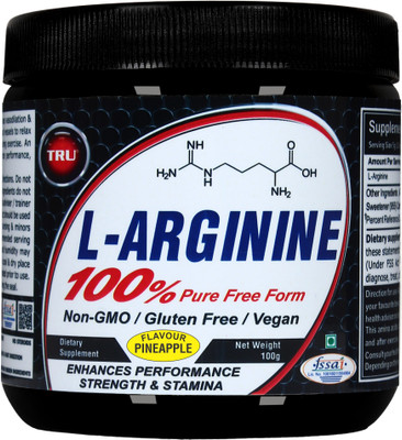 

TRU L-ARGININE EAA (Essential Amino Acids)(100 g, PINEAPPLE)