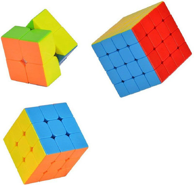 

Miss & Chief High Speed Stickerless 4x4, 2x2, 3x3 Magic Rubik Combo Cube Puzzle Game Toy(1 Pieces)