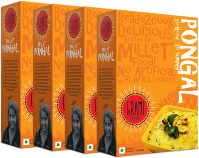 

Grami Superfoods Millet Pongal Mix (pack of 4), 800g 800 g(Pack of 4)