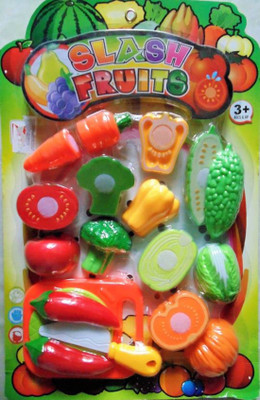 

Jannat Sliceable Vegetable Cutting Play Toy Set with Velcro - Pretend Play Educational Toysfor Kids and Children 10 pc