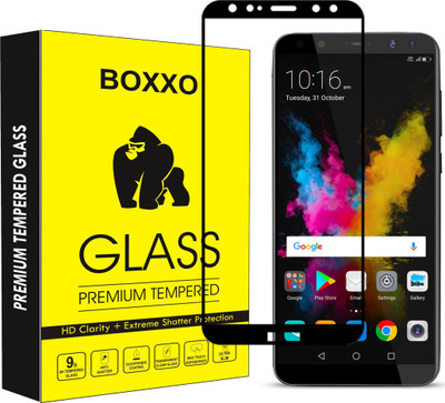 Boxxo Edge To Edge Tempered Glass for Honor 9i(Pack of 1)