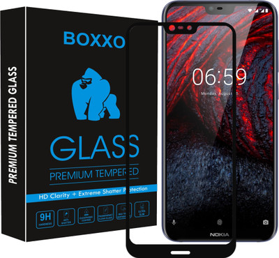 Boxxo Edge To Edge Tempered Glass for Nokia 6.1 Plus(Pack of 1)