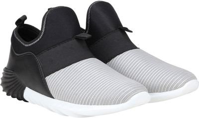 

Kraasa Kool-Swag Slip On Sneakers For Men(Grey, Black