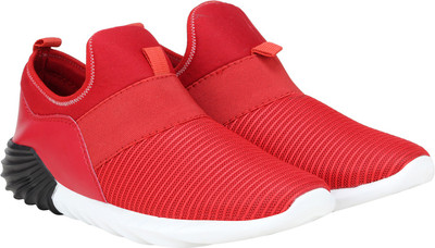 

Kraasa Kool-Swag Slip On Sneakers For Men(Red