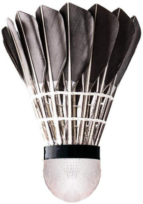 

QUINERGYS ® Hand-Crafted 1-Pack Advanced Goose Feather Badminton Shuttlecocks,Nylon Feather Shuttlecocks High Speed Badminton Birdies Balls with Great Stability and Durability Feather Shuttle - Black(Medium Slow, 76, Pack of 1)