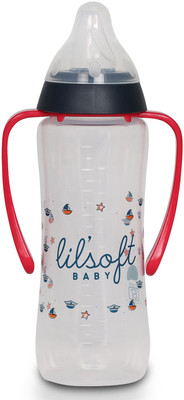 

LILSOFT Babycare FG-LS-D209-Lilsoft-Pramie-Trainer-Cup-with-Handles-6m+-8OZ Blue Red(BLUE Red)