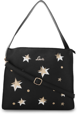

Lavie Women Evening/Party Black Leatherette Hobo