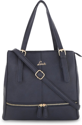 

Lavie Women Evening/Party Blue Leatherette Satchel