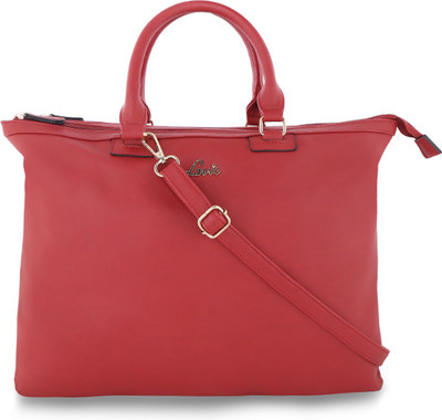 

Lavie Women Evening/Party Red Leatherette Satchel