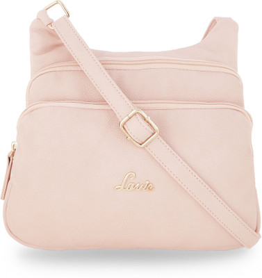 

Lavie Women Evening/Party Pink Leatherette Shoulder Bag