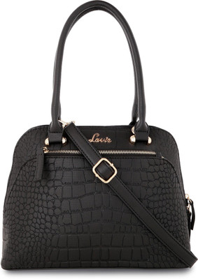 

Lavie Women Evening/Party Black Leatherette Satchel