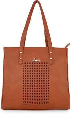 

Lavie Women Evening/Party Brown Leatherette Tote