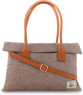 

Lavie Women Casual Brown Leatherette Satchel