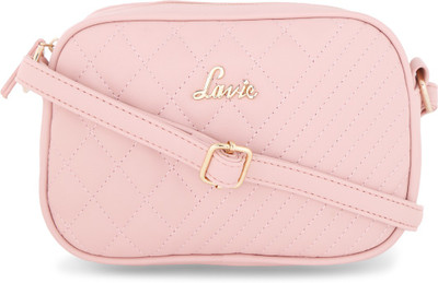 

Lavie Women Evening/Party Pink Leatherette Sling Bag