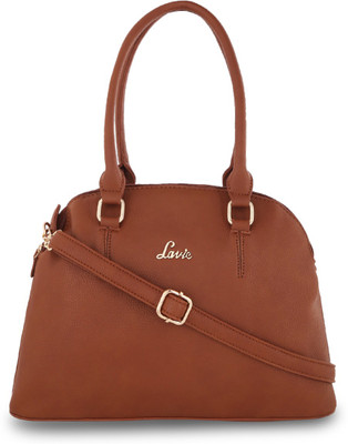 

Lavie Women Evening/Party Brown Leatherette Satchel
