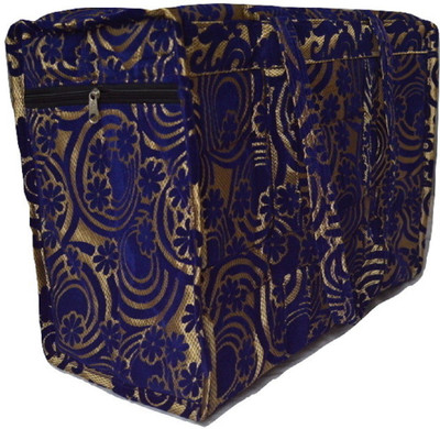 

NavRup Handworks Travelling Bag emboss Small Travel Bag - Large(Blue, Gold)