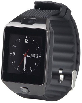 

mobicell DZ09 Golden, Best Quality, Bluetooth Smart watch Black Smartwatch(Black Strap Regular)