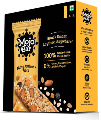 

MojoBar Mojo Bar - Nutty Apricot + Fibre - Pack of 6(210 g, Pack of 6)