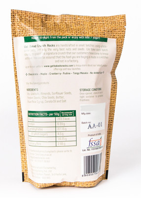 

Get Baked No Added Sugar Crunch Rocks Oat Granola Healthy Snack, 200gms(200 g)