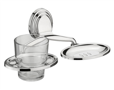 

Impulse Platinum Stainless Steel 304 Grade Cubic 2 in 1 Tooth Brush Holder - Tumbler Holder - Soap Holder - Soap Dish - Bathroom Accessories(Silver)