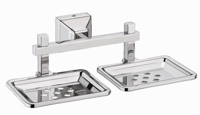 

Impulse Platinum Stainless Steel 304 Grade Squaro Double Soap Dish - Soap Stand - Bathroom Soap Holder- Bathroom Accessories(Silver)