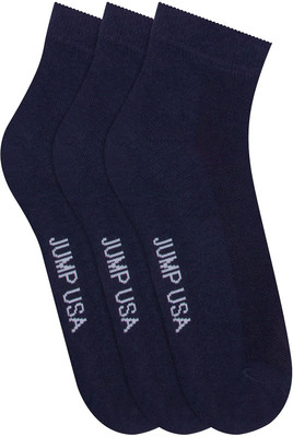 JUMP USA Men Solid Ankle Length(Pack of 3)