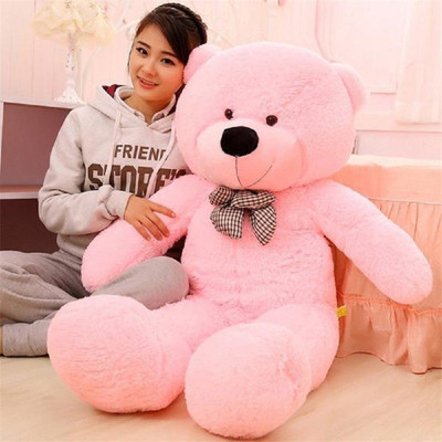 

KidZania 2 Feet Standing Stuffed Spongy Hugable Cute Long Teddy Bear - 120 cm(Pink)