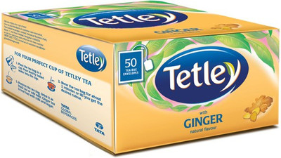 

Tetley Ginger Zing Lemon Tea Bags(50 Bags, Box)