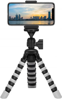 

yantralay 12 inch Flexible Gorillapod Tripod With Quick Release Plate, Mobile Holder And Rotating Ball Head For DSLR, Action Cameras & Smartphones Tripod(White, Supports Up to 2000 g)