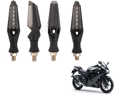 MOCKHE Front, Rear LED Indicator Light for Kawasaki Ninja 250(White)