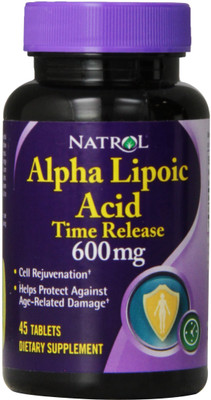 

Natrol Alpha Lipoic Acid, Time Release, 600 mg, 45 Tablets(45 No)