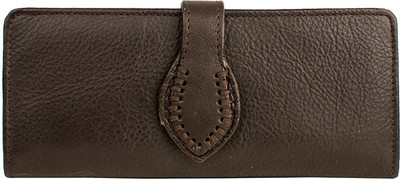 Hidesign Women Casual Brown Genuine Leather Wallet(8 Card Slots)