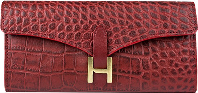 

Hidesign Women Casual Red Genuine Leather Wallet(2 Card Slots)