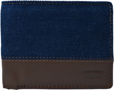 

Levi's Men Casual Brown, Blue Denim Wallet(5 Card Slots)