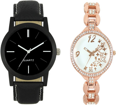 

Shocknshop LR05_210 Designer Analog Chain Strap Couple Watch - For Men & Women