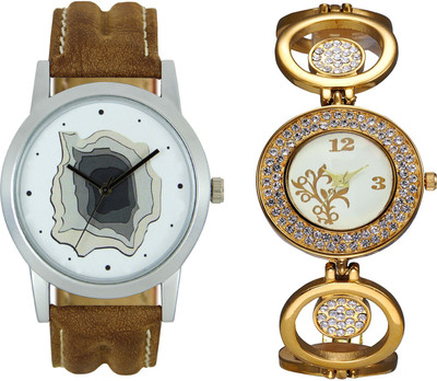 

Shocknshop LR09_204 Designer Analog Chain Strap Couple Watch - For Men & Women