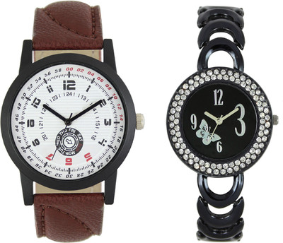 

Shocknshop LR11_201 Designer Analog Chain Strap Couple Watch - For Men & Women