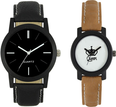 

Shocknshop LR05_209 Designer Analog Chain Strap Couple Watch - For Men & Women