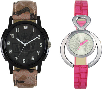 

Shocknshop LR03_205 Designer Analog Chain Strap Couple Watch - For Men & Women