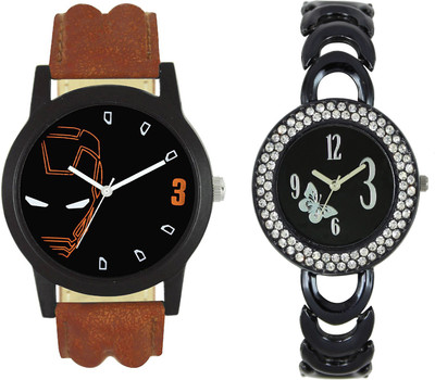 

Shocknshop LR04_201 Designer Analog Chain Strap Couple Watch - For Men & Women