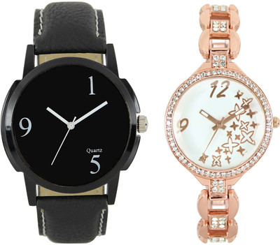 

Shocknshop LR06_210 Designer Analog Chain Strap Couple Watch - For Men & Women
