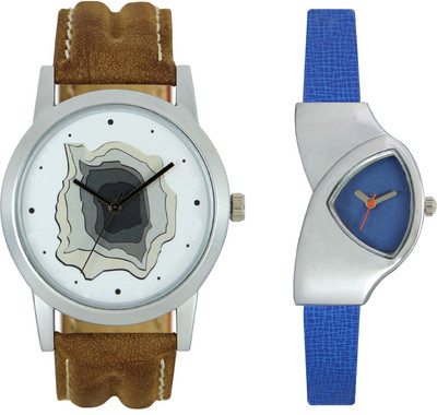 

Shocknshop LR09_208 Designer Analog Chain Strap Couple Watch - For Men & Women