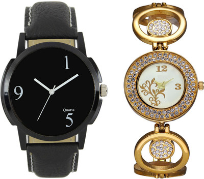 

Shocknshop LR06_204 Designer Analog Chain Strap Couple Watch - For Men & Women